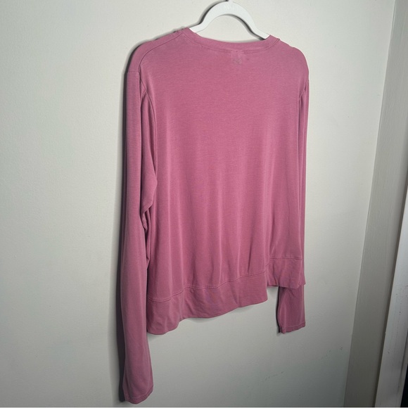 Calia by Carrie Underwood Long Sleeve Twist Trap Front Activewear Outdoor Pink M - Picture 5 of 12